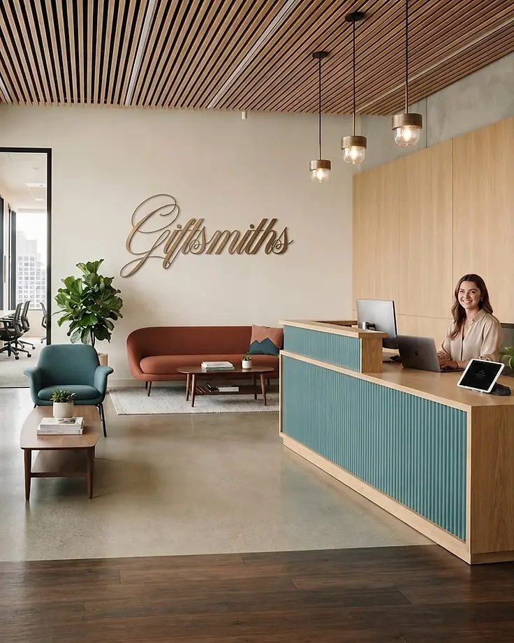 Giftsmiths front desk and lobby