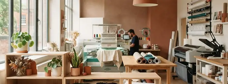Branded merchandise and gifting samples arranged in the Giftsmiths studio