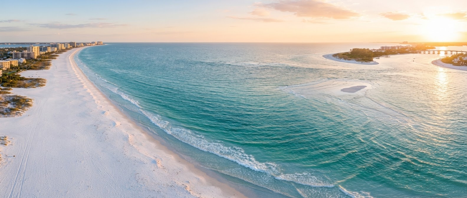 Clearwater Beach sugar-white sand and turquoise water