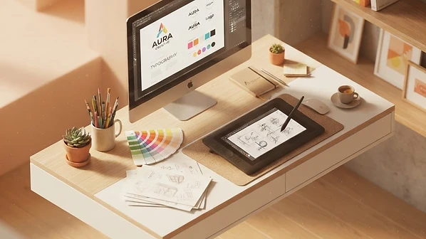 Graphic Design — 3D office