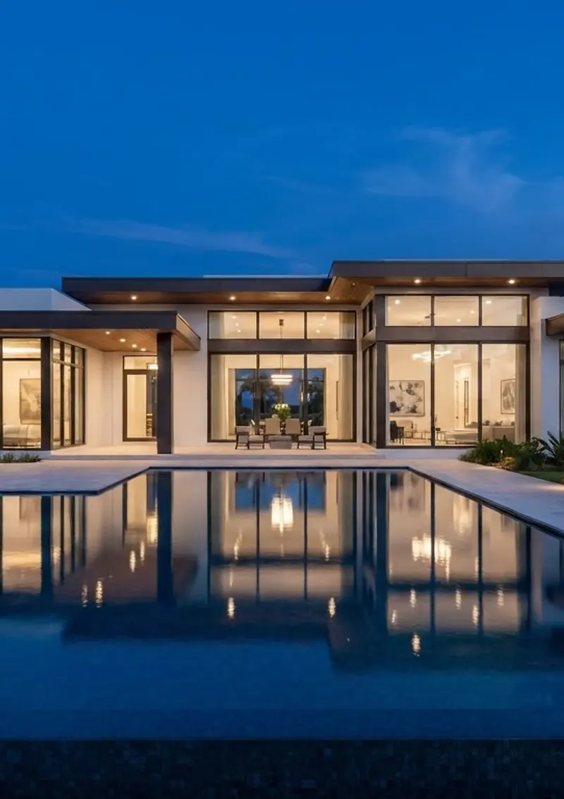 Florida home at dusk — InsulX blown-in insulation