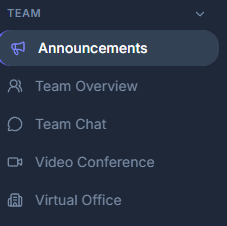 Team sidebar magnified