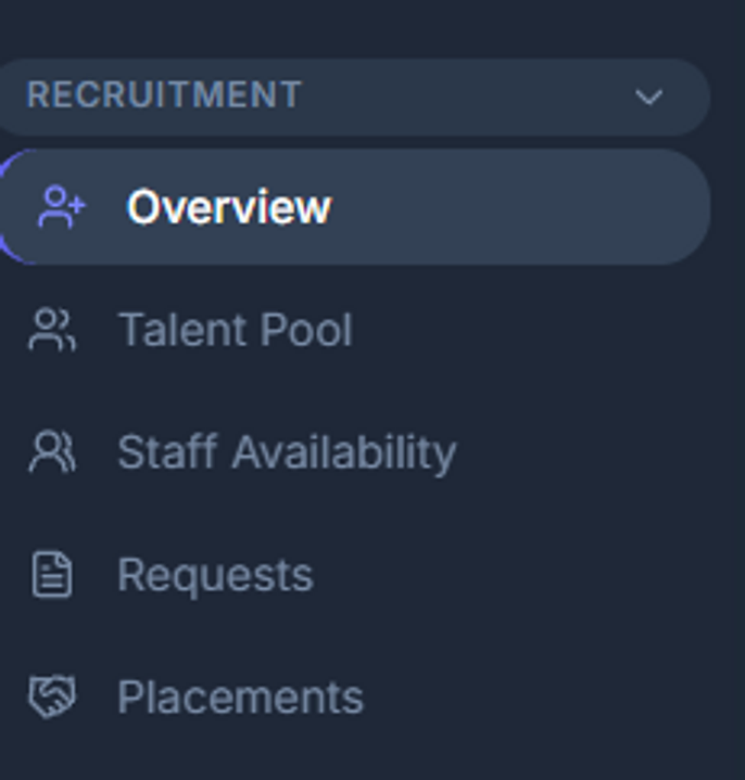 Recruitment interface