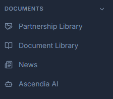Documents sidebar magnified