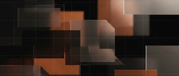 Diseñador UX revisando un sistema de interfaz con paneles de IA en una pantalla de estudio