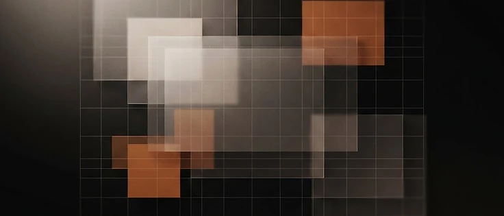 Interfaz digital organizada en un sistema Bento Grid con celdas modulares de distintos tamaños