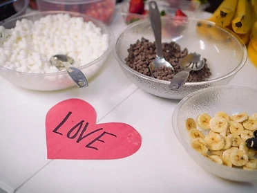 Pancake toppings, with love