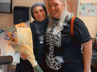 Flowers for a favorite teacher