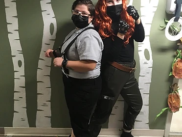 Back-to-back costume showdown