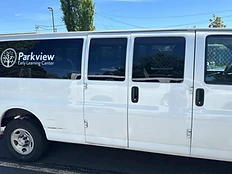 The Parkview van on a sunny day