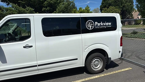 The whole Parkview van from the side
