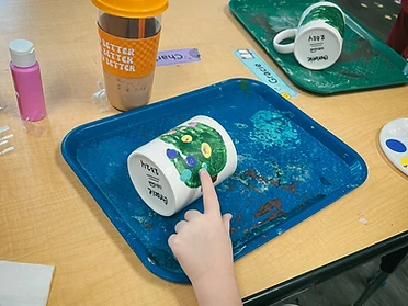 Painting holiday keepsakes