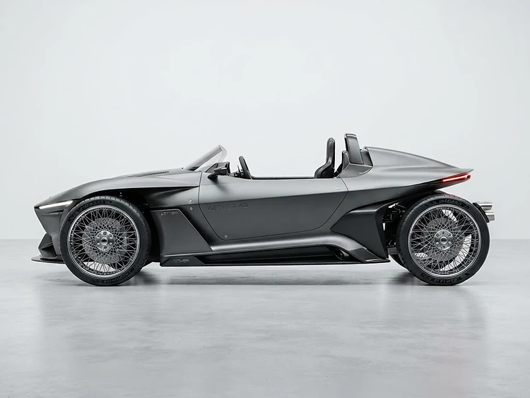 Matte Three-Wheeled Roadster