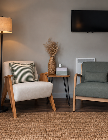 A calm corner of the therapy room