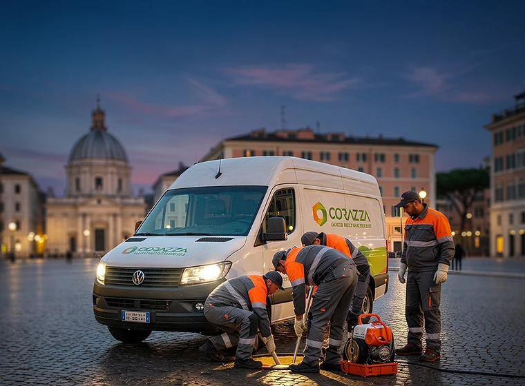 Tecnico Corazza pronto per un intervento a Roma
