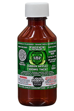 Alpha Exotics Green Apple THCA Syrup