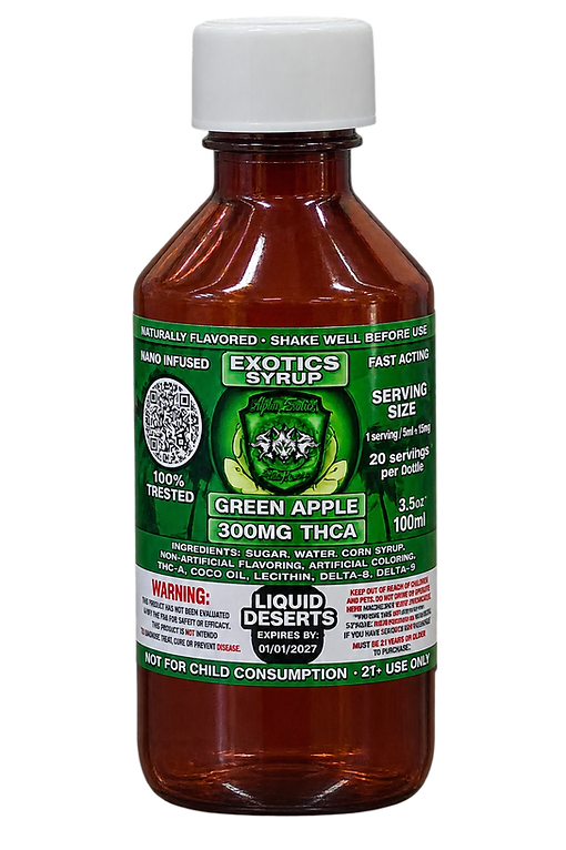 Alpha Exotics Green Apple THCA Syrup