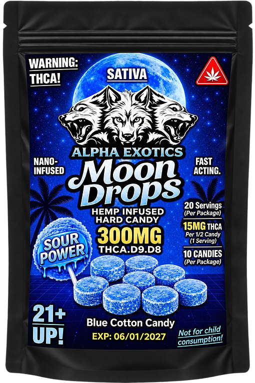 Alpha Exotics Blue Cotton Candy Moon Drops