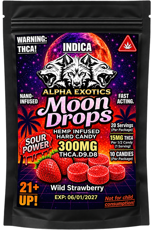 Alpha Exotics Wild Strawberry THCA Moondrops