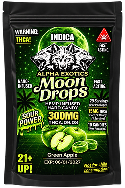 Alpha Exotics Green Apple Infused Moon Drops