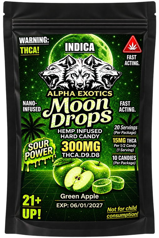 Alpha Exotics Green Apple Infused Moon Drops
