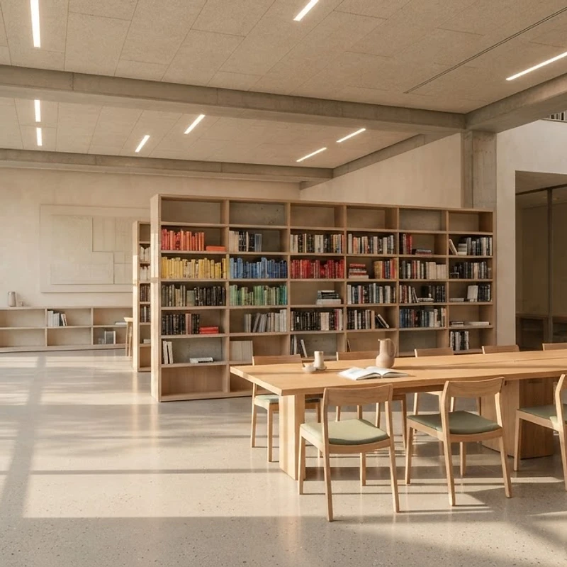 Architektonisches Interieur in natürlichem Licht