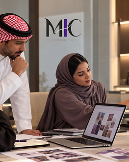لوحة إبداعية تجمع هوية MIC واتجاه الحملات