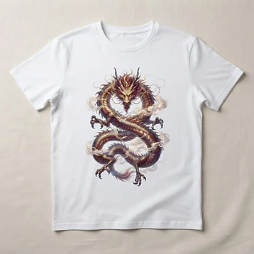 Camiseta Ascensão do Dragão Celestial – Moda personalizada Goul ART