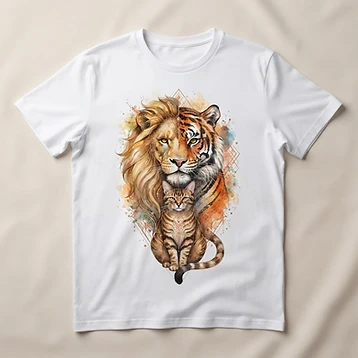 Camiseta Fusão Felina Real – Moda personalizada Goul ART