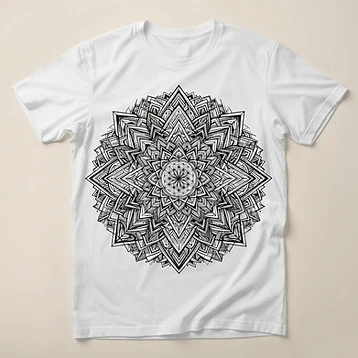 Camiseta Grafismo Abstrato Étnico – Moda personalizada Goul ART