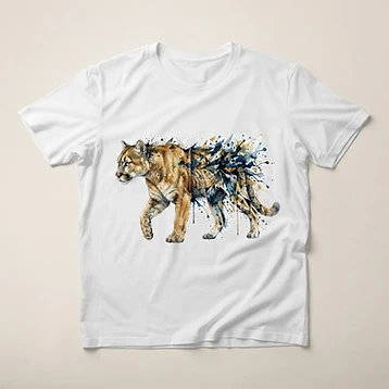 Camiseta Puma Felino em Transição – Moda personalizada Goul ART