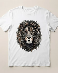Camiseta Leão Realista