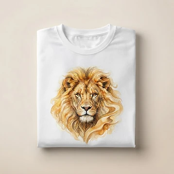 Camiseta Leão Dourado Saara – Moda personalizada Goul ART