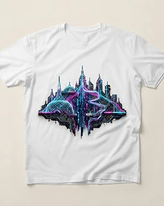 Camiseta Tóquio Neon Rítmico
