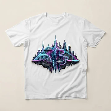 Camiseta Tóquio Neon Rítmico – Moda personalizada Goul ART