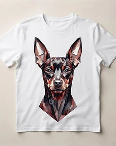 Camiseta Pinscher Geométrico