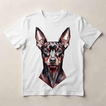 Camiseta Pinscher Geométrico – Moda personalizada Goul ART