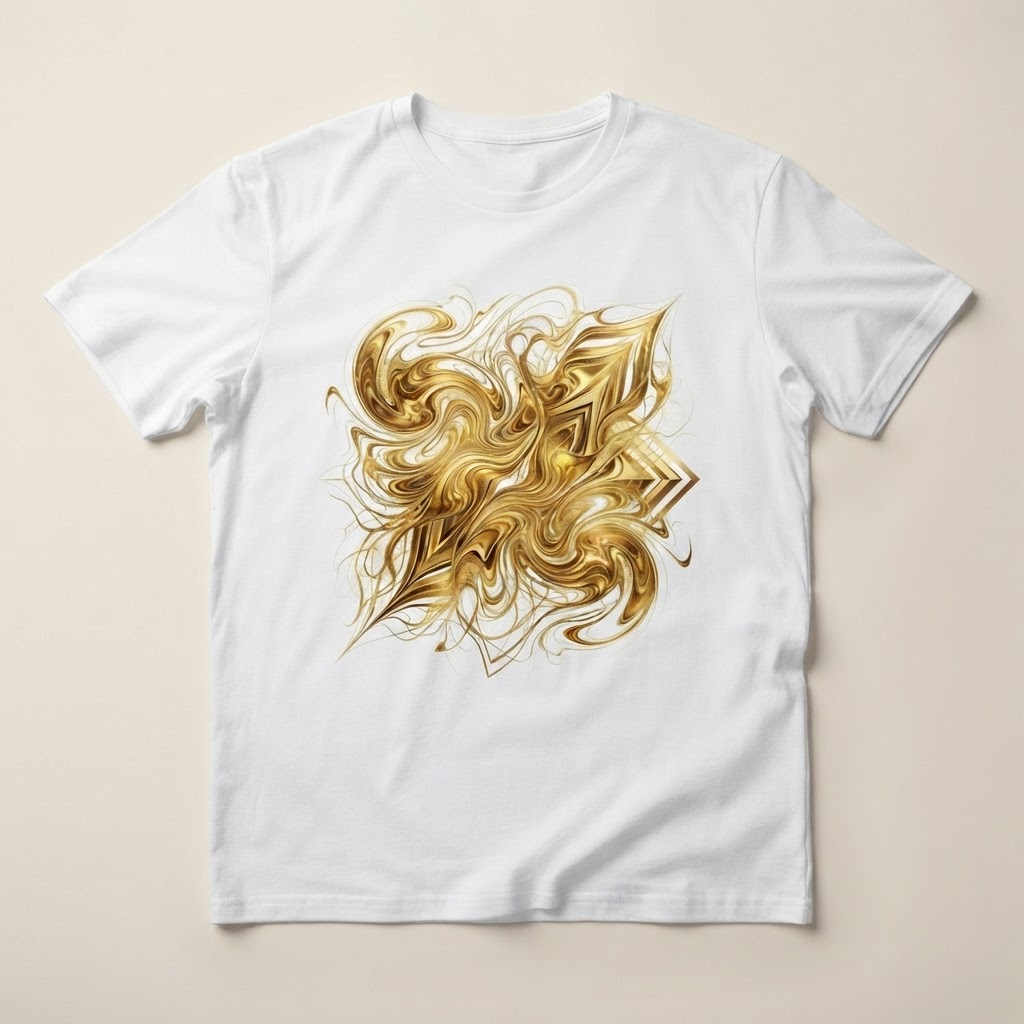 Camiseta Fluxo Dourado