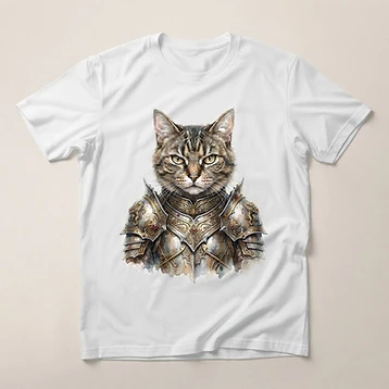 Camiseta Gato Samurai Noturno – Moda personalizada Goul ART