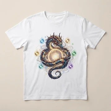 Camiseta Ascensão do Dragão Solar – Moda personalizada Goul ART