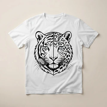 Camiseta Dualidade Felina – Moda personalizada Goul ART