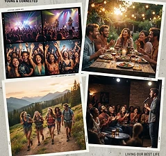A lively social gathering