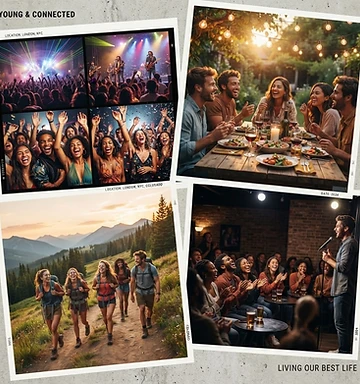 Friends enjoying social events together
