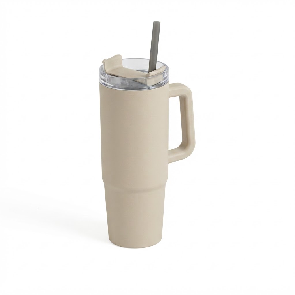 Vaso con asa de polipropileno