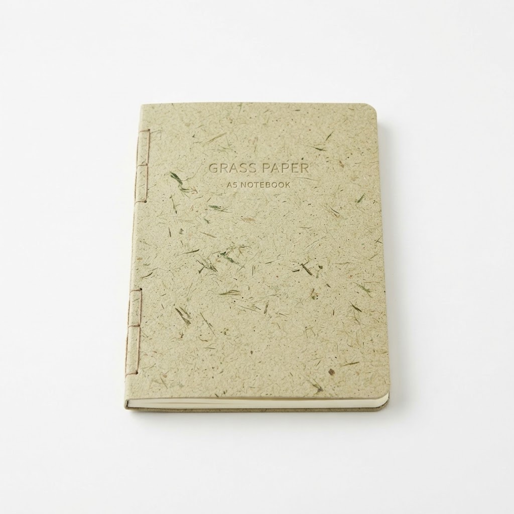 Cuaderno de papel de hierba