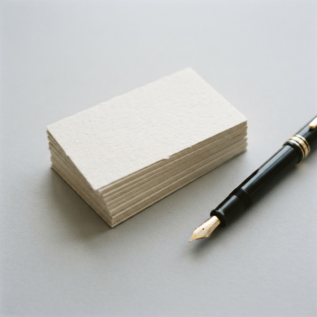 Tarjetas de visita offset para escribir