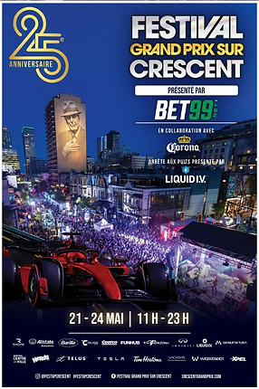 Festival Grand Prix on Crescent poster, JPM brand activation