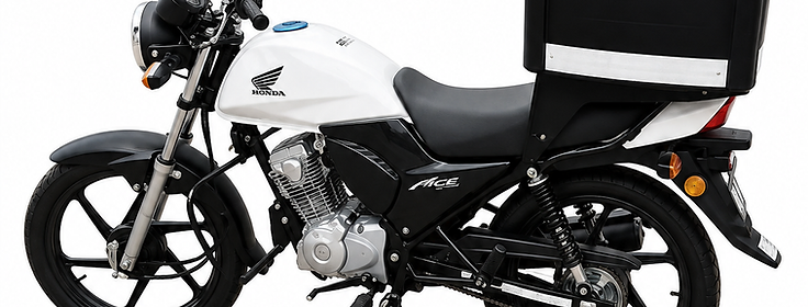 Honda Ace delivery motorcycle available for weekly rental in Potchefstroom