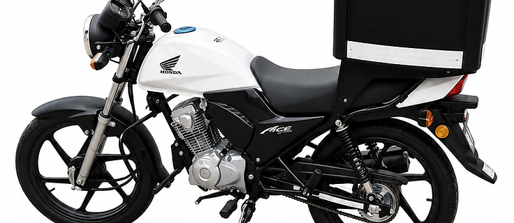 Honda Ace delivery motorcycle available for weekly rental in Potchefstroom