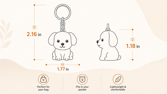 Keepsake size and dimensions — 2.16 in tall, 1.77 in wide, 1.18 in deep